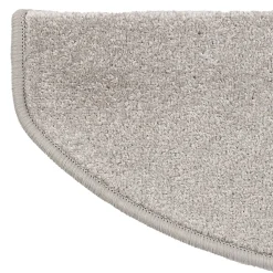 Floordirekt Accessoire D'Escalier<Marchettes d'escalier Dynasty Velours, antidérapantes, Gris argenté, Semi-Circulaire, 23,5 x 65 cm -