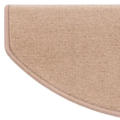 Floordirekt Accessoire D'Escalier<Marchettes d'escalier Dynasty Velours, antidérapantes, Marron clair, Semi-Circulaire, 23,5 x 65 cm -