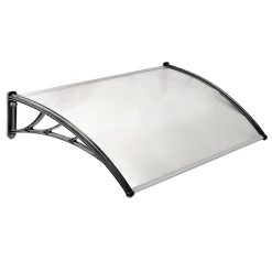 Terre Jardin Auvent Et Marquise<Marquise de porte transparente 300 x 80 cm - Grande couverture -