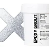 Ilcom Mastic époxy bi-composant pour le remplissage des joints - Agent métallique - 3Kg- Joint Carrelage Sol