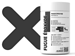 Ilcom Mastic époxy bi-composant pour le remplissage des joints - Anthracite - 1Kg- Joint Carrelage Sol