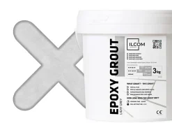 Ilcom Joint Carrelage Sol<Mastic époxy bi-composant pour le remplissage des joints - Gris - 3Kg