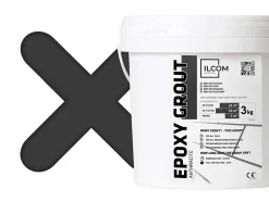 Ilcom Joint Carrelage Sol<Mastic époxy bi-composant pour le remplissage des joints - Anthracite - 3Kg
