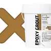 Ilcom Mastic époxy bi-composant pour le remplissage des joints - Brun clair - 3Kg- Joint Carrelage Sol