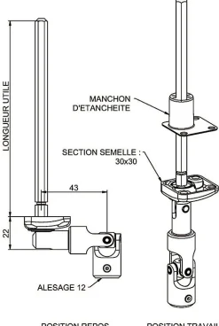 Zurfluh-Feller Volet Roulant<MINI BLOC-GUIDE ANGULAIRE DEPORTE (6P7)