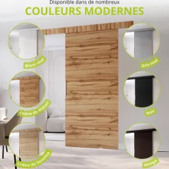 MINIO go for it , porte coulissante CLEAN A 86 cm portes de chambre, Chêne Sonoma- Porte Coulissante
