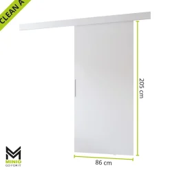 MINIO go for it , porte coulissante CLEAN A 86 cm portes de chambre, Chêne Sonoma- Porte Coulissante