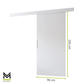 MINIO go for it Porte Coulissante<, porte coulissante PRIM A 96 cm, Poignée noire, Noir