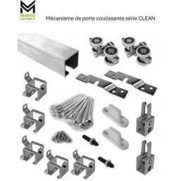 MINIO go for it porte coulissante CLEAN B 96 cm Portes de chambre, Blanc- Porte Coulissante