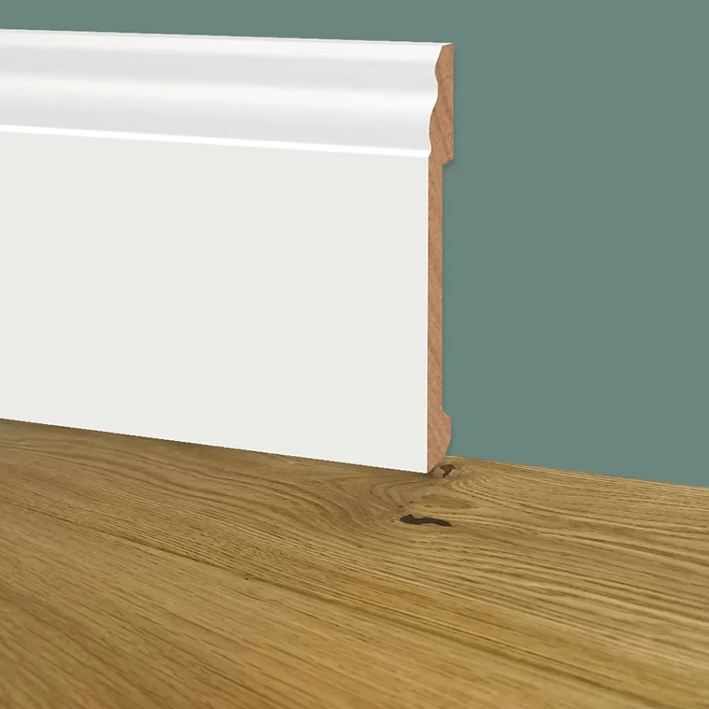 Eternal Parquet 100ml de Plinthe DUCALE GIANT en EqualWood HI-TEC POLYMERS 200x14x2000mm - BLANC- Plinthe Bois|Plinthe Bois