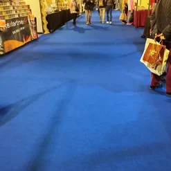 Décoweb Moquette - Stand Event - Bleu électrique - 2 m x 10 ml- Moquette|Moquette
