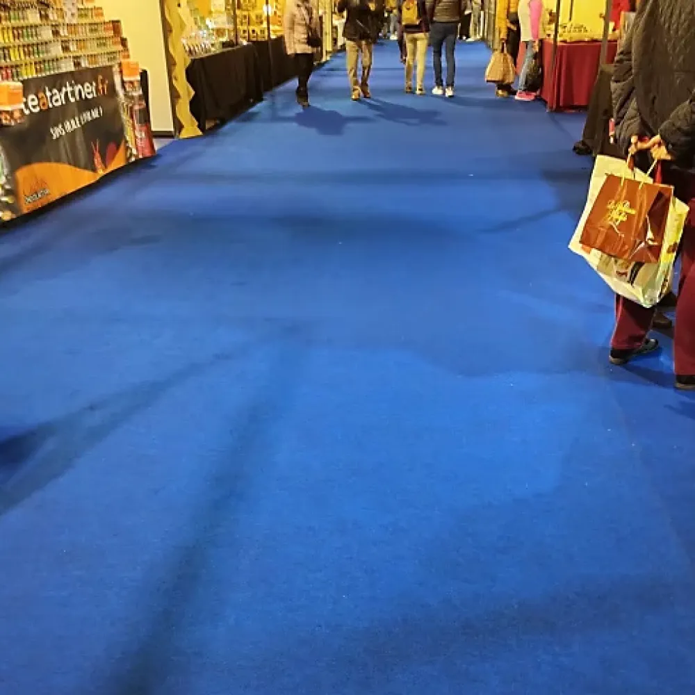 Décoweb Moquette - Stand Event - Bleu électrique - 2 m x 10 ml- Moquette|Moquette