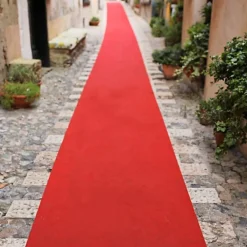 Décoweb Moquette - Stand Event - Rouge vif - 2 m x 30 ml- Moquette|Moquette