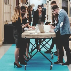 Décoweb Moquette - Stand Event - Turquoise - 2 m x 10 ml- Moquette|Moquette