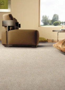 Moquette bouclée beige Berber Agadir 4 m (vendue à la coupe)- Moquette|Moquette
