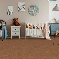 Décoweb Moquette en polyester recyclé - Re-cycle - Rouille terracotta - Rouleau de 4m x 4m- Moquette|Moquette