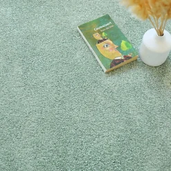 Décoweb Moquette poils longs Touch - Vert sauge - Rouleau de 4m x 6m- Moquette|Moquette