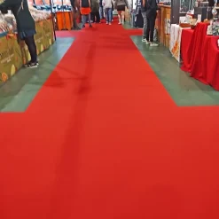Décoweb Moquette Stand Expo - Rouge vif - Rouleau de 2m x 55m- Moquette|Moquette