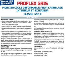 Semin Joint Carrelage Sol<Mortier Colle Déformable pour Carrelage Proflex Gris , Intérieur/Extérieur, sac de 25 kg (lot de 3)