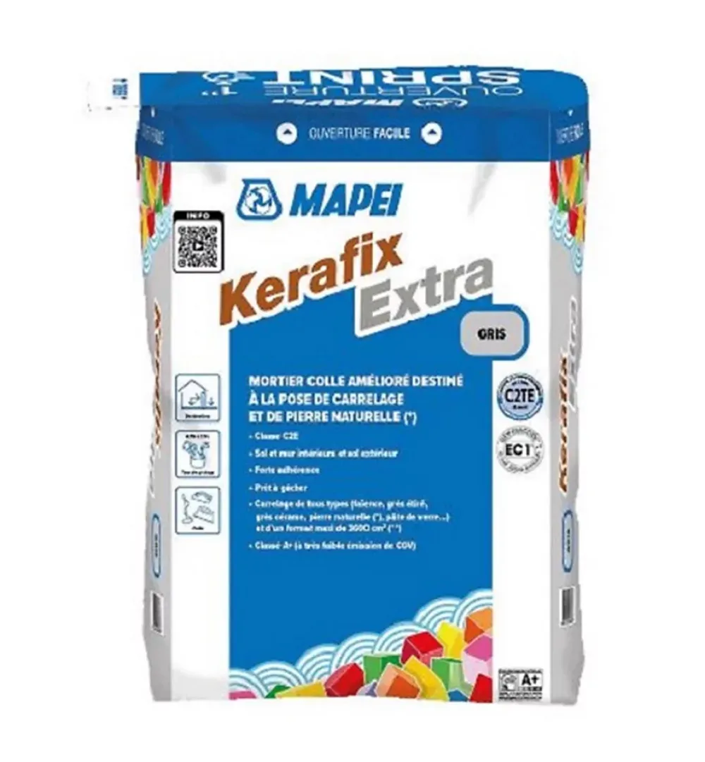 Mapei Colle Carrelage Sol<Mortier colle KERAFIX EXTRA - Gris