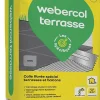 Weber Colle Carrelage Sol<Mortier- colle pour carrelage (C2E) COL TERASSE - Sac de 25 Kg - GRIS