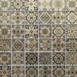 Casa Linéa Mosaïque Pour Salle De Bains<MOSAIQUE ARABESQUE GRIS 1 PLAQUE 30,5 x 30,5 CM CASA LINEA