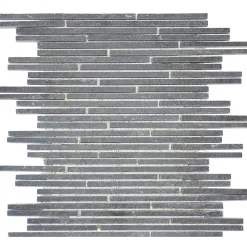 Casa Linéa MOSAIQUE BARRETTE FINE BRAZIL NOIR 1 PLAQUE 30,5 x 30,5 CM CASA LINEA- Mosaïque