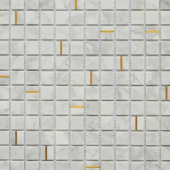 Casa Linéa MOSAIQUE CARARA GOLD 1 PLAQUE 30,5 X 30,5 CM CASA LINEA- Mosaïque Pour Wc|Mosaïque Pour Salle De Bains