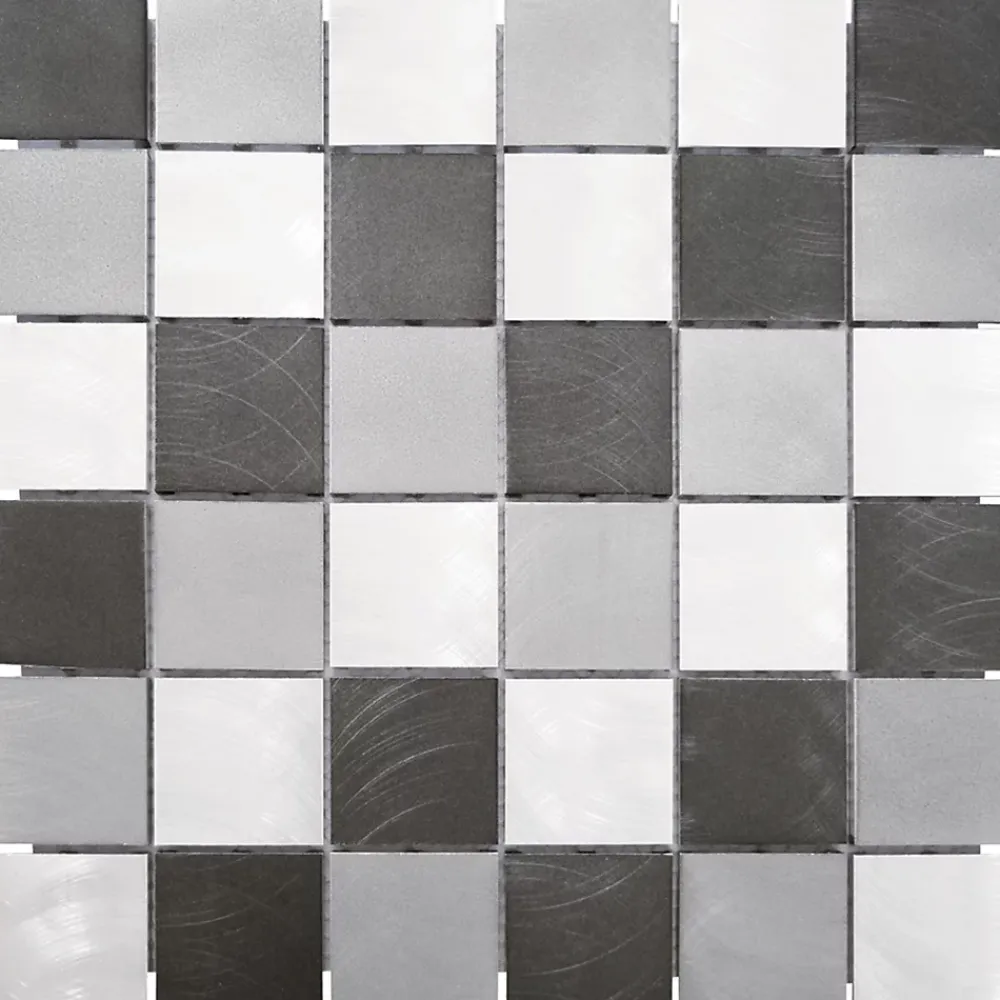 Casa Linéa MOSAIQUE CARRE GRIS NOIR 1 PLAQUE 30,5 x 30,5 CM CASA LINEA- Mosaïque Pour Douche