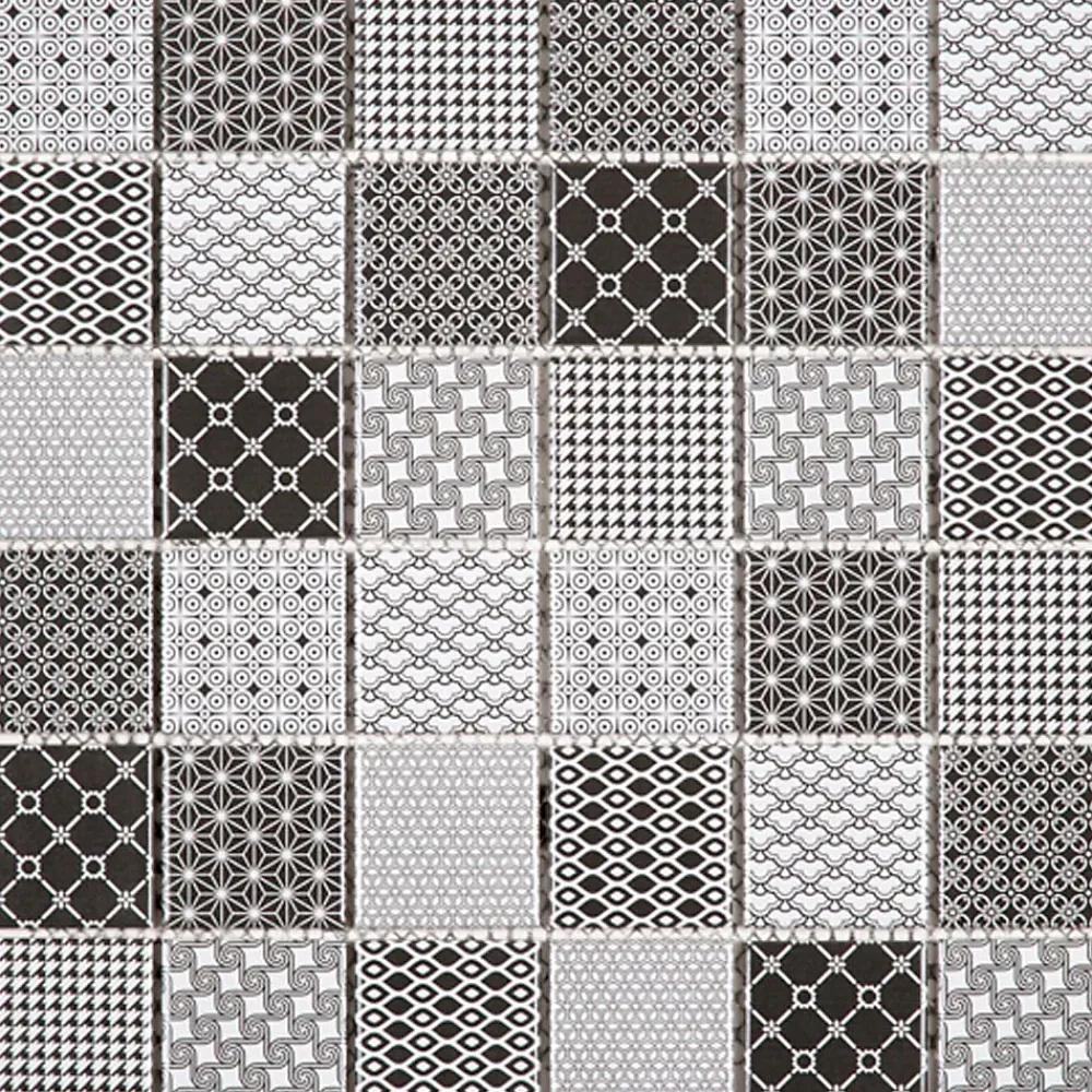 Carrelage Signature Mosaique Ceramique 4,8 X4,8 Cm Motifs Gris - vendu par plaque de 30,5x30,5 cm -- Mosaïque Pour Pièce À Vivre