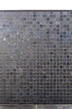 Carrelage Signature Mosaïque Pour Pièce À Vivre<Mosaique de Ceramique 4,7 X 4,7 Cm Noire Relief Vague - vendu par plaque de 30X30 cm -
