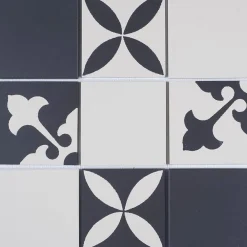 Carrelage Signature Mosaïque Pour Salle De Bains<Mosaique de Ceramique 10X10 cm - Decor Type Carreau Ciment - vendu par plaque de 30,7X30,7 cm -