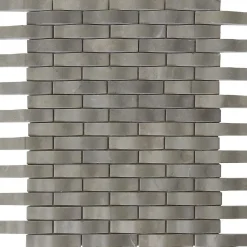Carrelage Signature Mosaïque Pour Pièce À Vivre<Mosaique de Marbre Gris Adouci 6.5X1.5 cm Vague - vendu par plaque de 26.4X32.5 cm -