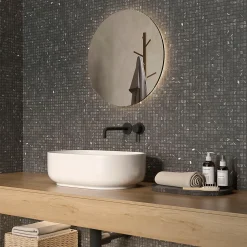 Carrelage Signature Mosaïque<Mosaique de Marbre Noir Vieilli 1.5 X 1.5 Cm - vendu par plaque de 30.5 X 30.5 Cm -