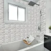 Carrelage Signature Mosaïque Pour Wc|Mosaïque Pour Salle De Bains<Mosaique de Mix Verre Blanc et Metal - vendu par plaque de 29,4X29,8 cm -