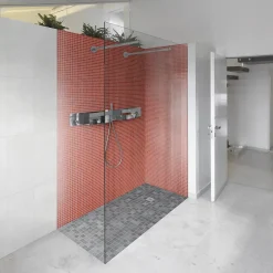 Carrelage Signature Mosaïque|Mosaïque Pour Salle De Bains<Mosaique de verre 2.3X2.3 Cm Ondulee Rouge - vendu par plaque de 30X30 Cm -