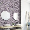 Carrelage Signature Mosaique de Verre mix Rose 3,1X3,1 cm - vendu par plaque de 30X30 cm -- Mosaïque Pour Wc