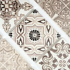 Casa Linéa MOSAIQUE DECOR RENAISSANCE TRAVERTIN DECORE NATURAL 1 PLAQUE 10 x 30,5 CM CASA LINEA- Travertin