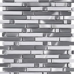 Casa Linéa Mosaïque Pour Salle De Bains<MOSAIQUE LES TENDANCES BICHROME TUBE 1 PLAQUE 30,5 X 30,5 CM CASA LINEA