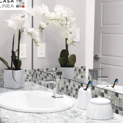 Casa Linéa MOSAIQUE SMOKY GREY 1 PLAQUE 30 x 30 CM CASA LINEA- Mosaïque Pour Salle De Bains|Mosaïque