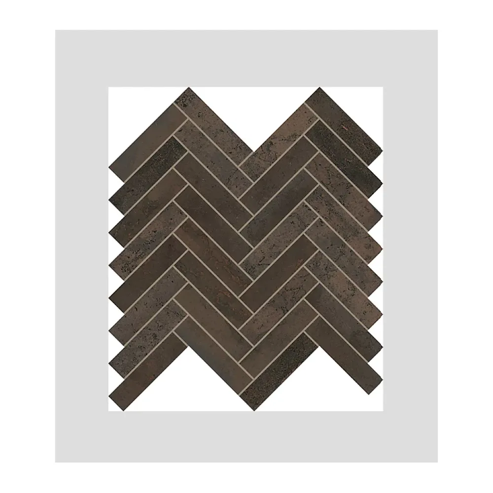 Aelle Carrelage Mosaïque Pour Douche<Mosaique sol / mur chevron effet métal cuivre 28,1x28,1cm IONIC MAGNETIC COPPER