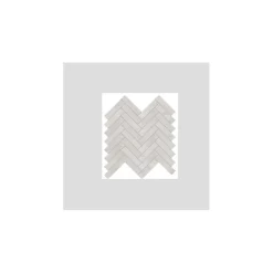Aelle Carrelage Mosaïque Pour Salle De Bains<Mosaique sol / mur effet métal chevron blanc 28,1x28,1 cm IONIC MAGNETIC WHITE