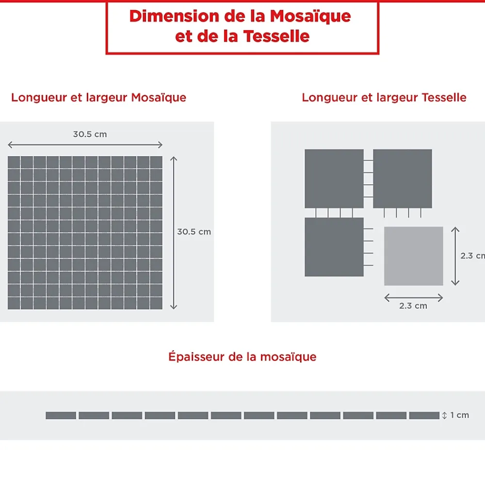 Casa Linéa MOSAIQUE SURFACE IVOIRE 1 PLAQUE 30,5 x 30,5 CM CASA LINEA- Mosaïque Pour Douche|Mosaïque Pour Pièce À Vivre