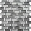Casa Linéa MOSAIQUE TISSU BRIQUETTE MIX CASA LINEA 1 PLAQUE 30 x 30 CM CASA LINEA- Mosaïque