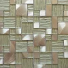 Casa Linéa MOSAIQUE VERRALU STRIE BLANC 1 PLAQUE 30 x 30 CM CASA LINEA- Mosaïque Pour Salle De Bains