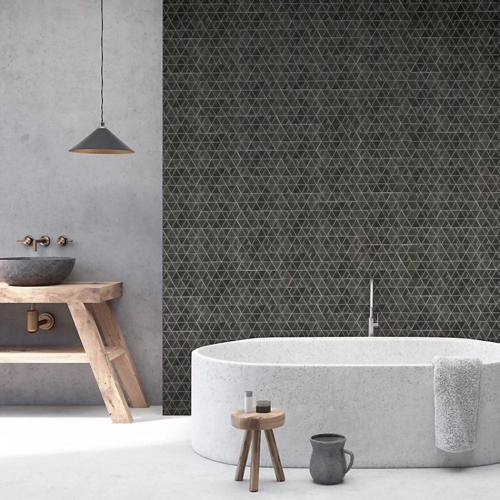 Mat Inter Mosaïque Pour Douche|Mosaïque Pour Wc<Mosaïque 26 x 30 cm pierre de lave