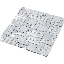 Decoon Mosaïque Alu / Verre - Puzzle -- Mosaïque Pour Salle De Bains|Mosaïque Pour Pièce À Vivre