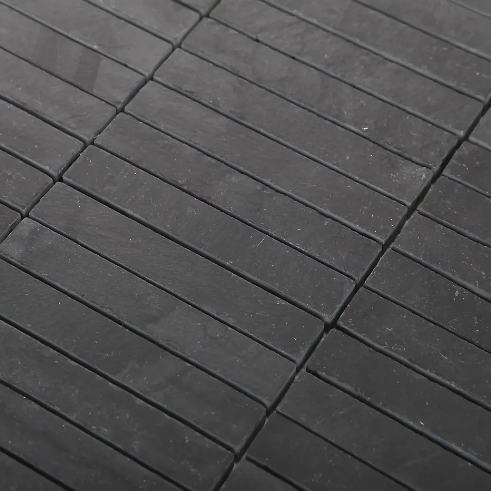 GoodHome Mosaïque anthracite effet pierre 30,4x30,3cm Slate- Mosaïque|Mosaïque Pour Douche