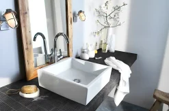 GoodHome Mosaïque anthracite effet pierre 30,4x30,3cm Slate- Mosaïque|Mosaïque Pour Douche
