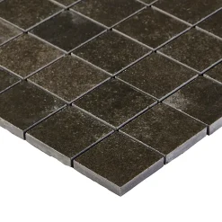 GoodHome Mosaïque Pour Salle De Bains|Mosaïque<Mosaïque anthracite 30x30cm Kontainer